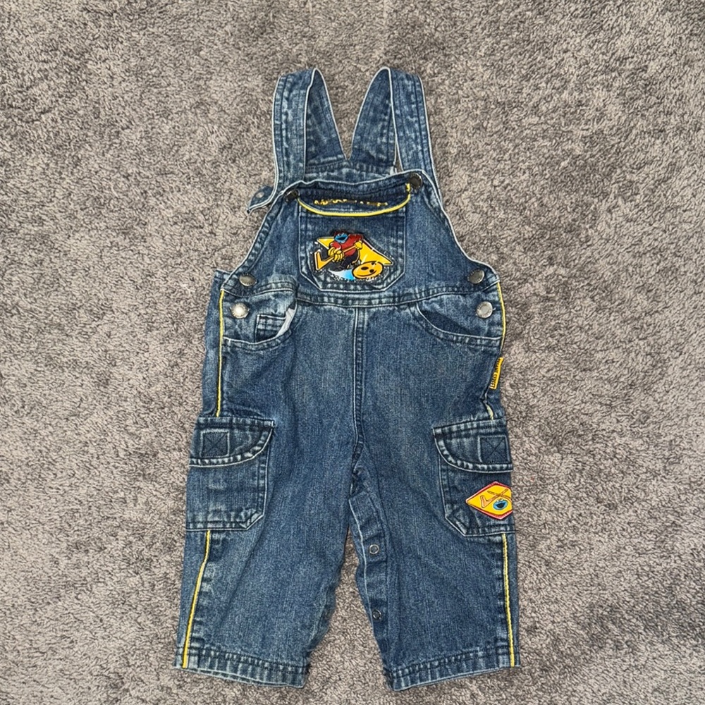 Vintage Sesame Street Cookie Monster Overalls